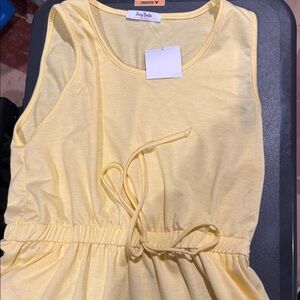Yellow Sleeveless Dress